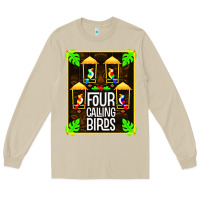 Mushroom four calling birds Long Sleeve Tee - linhVisuals