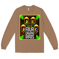 Toasted Coconut four calling birds Long Sleeve Tee - linhVisuals