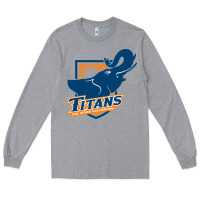 Heather Grey cal state fullerton titans Long Sleeve Tee - linhVisuals
