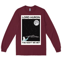 Burgundy lord huron the night we met Long Sleeve Tee - linhVisuals