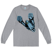 Heather Grey gigantor tetsujin Long Sleeve Tee - linhVisuals