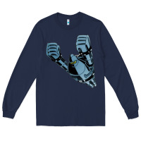 Navy gigantor tetsujin Long Sleeve Tee - linhVisuals