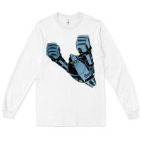 White gigantor tetsujin Long Sleeve Tee - linhVisuals