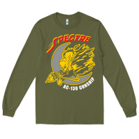 Army Green AC 130 Gunship New Spectre Long Sleeve Tee - linhVisuals