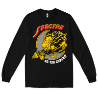 Black AC 130 Gunship New Spectre Long Sleeve Tee - linhVisuals