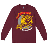 Burgundy AC 130 Gunship New Spectre Long Sleeve Tee - linhVisuals