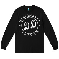 Black designated driver funny gift tee Long Sleeve Tee - linhVisuals