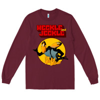 Burgundy heckle and jeckle Long Sleeve Tee - linhVisuals
