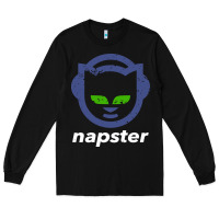 Black napster Long Sleeve Tee - linhVisuals