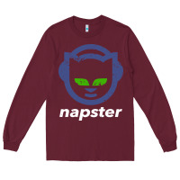 Burgundy napster Long Sleeve Tee - linhVisuals