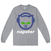 Heather Grey napster Long Sleeve Tee - linhVisuals