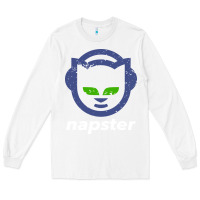 White napster Long Sleeve Tee - linhVisuals