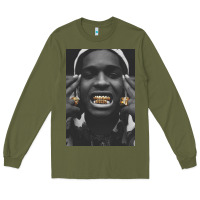 Army Green Asap Rocky Long Sleeve Tee - linhVisuals