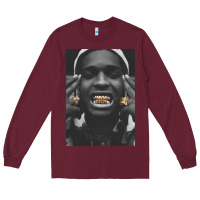 Burgundy Asap Rocky Long Sleeve Tee - linhVisuals