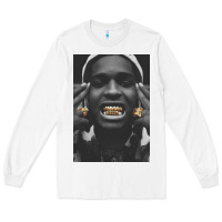 White Asap Rocky Long Sleeve Tee - linhVisuals