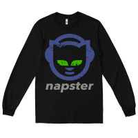 Black napster Long Sleeve Tee - linhVisuals
