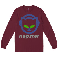 Burgundy napster Long Sleeve Tee - linhVisuals