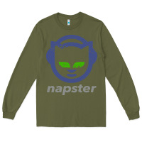 Army Green napster Long Sleeve Tee - linhVisuals