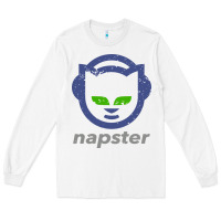 White napster Long Sleeve Tee - linhVisuals