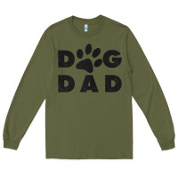 Army Green dog dad classic design paw gift t shirt Long Sleeve Tee - linhVisuals