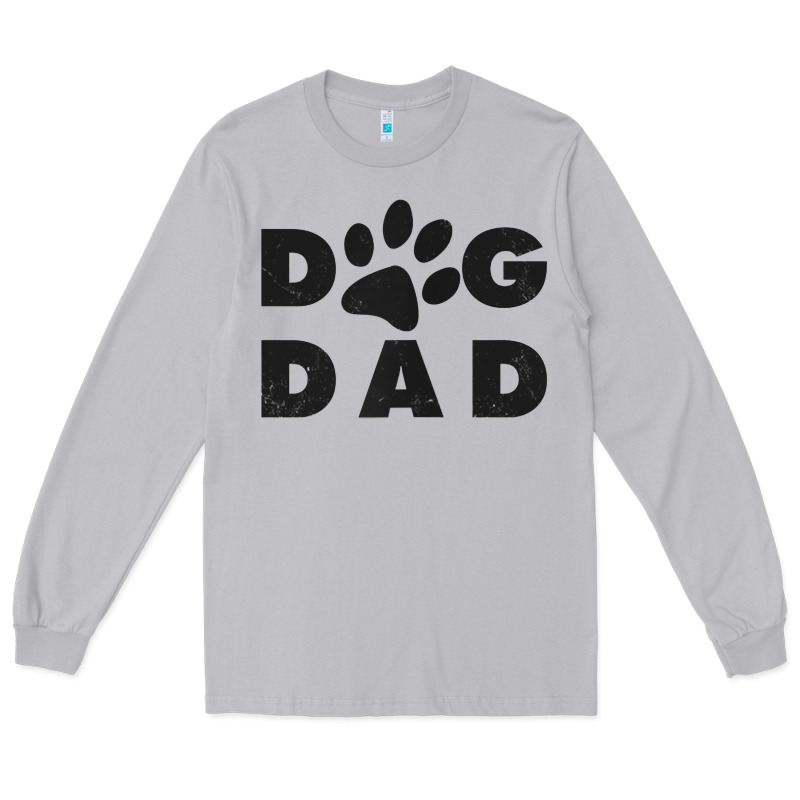 Dog Dad Classic Design Paw Gift T Shirt Long Sleeve Tee by linhVisuals | Teevron