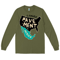 Army Green pavement area Long Sleeve Tee - linhVisuals