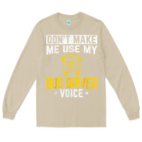 Mushroom don't make me use bus driver voice school bus driver t shirt Long Sleeve Tee - linhVisuals