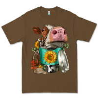 Cacao Simmental Cow Coffee Cup Premium Tee - FaDigitalArtStudio