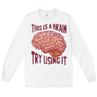 White Brain Long Sleeve Tee - linhVisuals