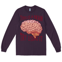 Plum Brain Long Sleeve Tee - linhVisuals