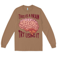 Toasted Coconut Brain Long Sleeve Tee - linhVisuals