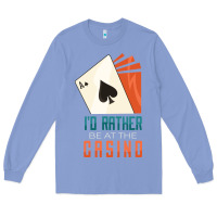 Colony Blue Casino Long Sleeve Tee - linhVisuals