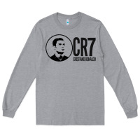 Heather Grey cristian #ronaldo Long Sleeve Tee - linhVisuals