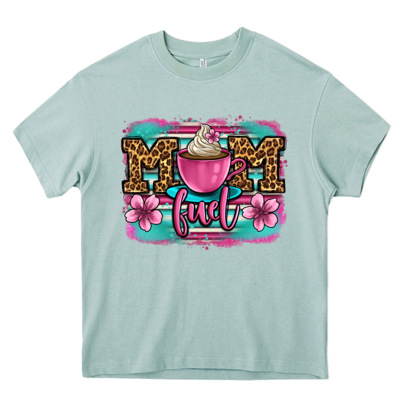 Mom Fuel Coffee Cup Heavy Core Tee by OliviaCreatesArt | Teevron
