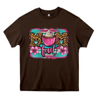 Chocolate Brown mom fuel coffee cup Heavy Core Tee - OliviaCreatesArt