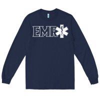 Navy emr ambulance ems emt emergency medical responder t shirt Long Sleeve Tee - linhVisuals