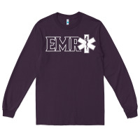 Plum emr ambulance ems emt emergency medical responder t shirt Long Sleeve Tee - linhVisuals