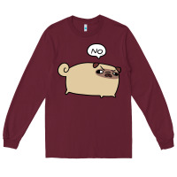 Burgundy no pug Long Sleeve Tee - linhVisuals