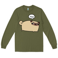 Army Green no pug Long Sleeve Tee - linhVisuals