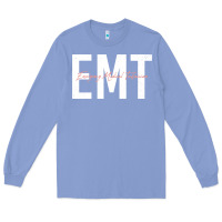 Colony Blue emt emergency medical technician ems first responder medic sweatshirt Long Sleeve Tee - linhVisuals
