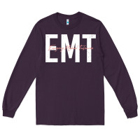 Plum emt emergency medical technician ems first responder medic sweatshirt Long Sleeve Tee - linhVisuals
