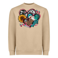 Nurse Hearts Heavyweight Sweatshirt | Teevron