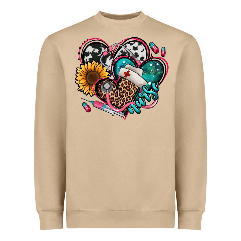 Nurse Hearts Heavyweight Sweatshirt by Jasminsmagicworld | Teevron
