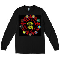Black king gizzard & the lizard wizard Long Sleeve Tee - linhVisuals