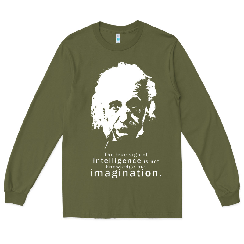 Albert Einstein Quote1 Long Sleeve Tee by linhVisuals | Teevron