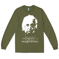 Army Green albert einstein quote1 Long Sleeve Tee - linhVisuals