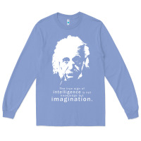 Colony Blue albert einstein quote1 Long Sleeve Tee - linhVisuals