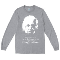 Heather Grey albert einstein quote1 Long Sleeve Tee - linhVisuals