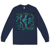 Navy king gizzard Long Sleeve Tee - linhVisuals