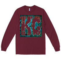 Burgundy king gizzard Long Sleeve Tee - linhVisuals